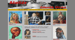 Desktop Screenshot of akty-portrety.micka.eu